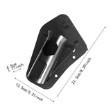 Maxbell Slide in Fishing Rod Hip Holder Equipment Adjustable Professional Rod Holder Black