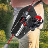 Maxbell Slide in Fishing Rod Hip Holder Equipment Adjustable Professional Rod Holder Black