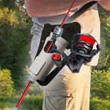Maxbell Slide in Fishing Rod Hip Holder Equipment Adjustable Professional Rod Holder Gray