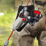 Maxbell Slide in Fishing Rod Hip Holder Equipment Adjustable Professional Rod Holder Gray