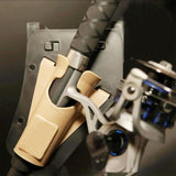 Maxbell Slide in Fishing Rod Hip Holder Equipment Adjustable Professional Rod Holder Brown