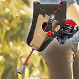 Maxbell Slide in Fishing Rod Hip Holder Equipment Adjustable Professional Rod Holder Brown