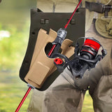Maxbell Slide in Fishing Rod Hip Holder Equipment Adjustable Professional Rod Holder Brown