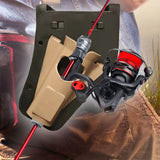 Maxbell Slide in Fishing Rod Hip Holder Equipment Adjustable Professional Rod Holder Brown