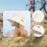 Maxbell Sun Hat Fishing Hat Sun Protection Adults Wide Brim for Sports Hiking Travel Light Beige