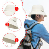 Maxbell Sun Hat Fishing Hat Sun Protection Adults Wide Brim for Sports Hiking Travel Light Beige