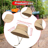 Maxbell Sun Hat Fishing Hat Sun Protection Adults Wide Brim for Sports Hiking Travel Khaki