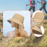 Maxbell Sun Hat Fishing Hat Sun Protection Adults Wide Brim for Sports Hiking Travel Khaki
