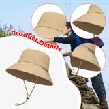 Maxbell Sun Hat Fishing Hat Sun Protection Adults Wide Brim for Sports Hiking Travel Khaki