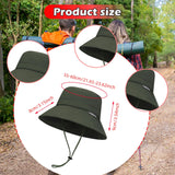 Maxbell Sun Hat Quick Drying Sun Protection Fishing Hat for Outdoor Gardening Summer Green