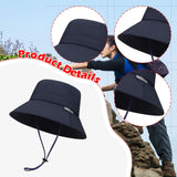 Maxbell Sun Hat Quick Drying Sun Protection Fishing Hat for Outdoor Gardening Summer Navy