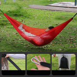 Maxbell Camping Hammock Adults Sleeping Bed Net Bed for Outside Backyard Backpacking Red