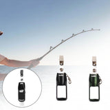 Maxbell Fly Fishing Floatant Bottle Holder Attach to Fly Fishing Vest Aluminum Alloy Dark Green