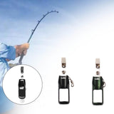 Maxbell Fly Fishing Floatant Bottle Holder Attach to Fly Fishing Vest Aluminum Alloy Dark Green