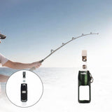 Maxbell Fly Fishing Floatant Bottle Holder Attach to Fly Fishing Vest Aluminum Alloy Dark Green