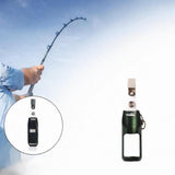 Maxbell Fly Fishing Floatant Bottle Holder Attach to Fly Fishing Vest Aluminum Alloy Dark Green