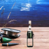 Maxbell Fly Fishing Floatant Bottle Holder Attach to Fly Fishing Vest Aluminum Alloy Dark Green
