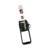 Maxbell Fly Fishing Floatant Bottle Holder Attach to Fly Fishing Vest Aluminum Alloy Dark Green