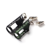 Maxbell Fly Fishing Floatant Bottle Holder Attach to Fly Fishing Vest Aluminum Alloy Dark Green