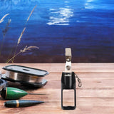 Maxbell Fly Fishing Floatant Bottle Holder Attach to Fly Fishing Vest Aluminum Alloy Black