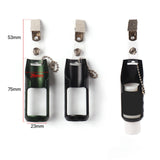 Maxbell Fly Fishing Floatant Bottle Holder Attach to Fly Fishing Vest Aluminum Alloy Black