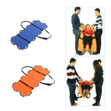 Maxbell Foldable Emergency Stretcher Reusable for Transfer Moving Patients Emergency Blue