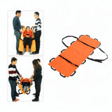 Maxbell Foldable Emergency Stretcher Reusable for Transfer Moving Patients Emergency Orange