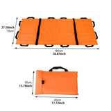 Maxbell Foldable Emergency Stretcher Reusable for Transfer Moving Patients Emergency Orange