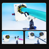 Maxbell Fishing Rod Building Winding Tool Modification Easy to Use Epoxy Drying Rack Black 2 Brackets