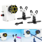 Maxbell Fishing Rod Building Winding Tool Modification Easy to Use Epoxy Drying Rack Black 2 Brackets