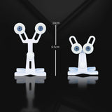Maxbell Fishing Rod Building Winding Tool Modification Easy to Use Epoxy Drying Rack White 2 Brackets