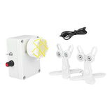 Maxbell Fishing Rod Building Winding Tool Modification Easy to Use Epoxy Drying Rack White 2 Brackets