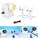 Maxbell Fishing Rod Building Winding Tool Modification Easy to Use Epoxy Drying Rack White 2 Brackets