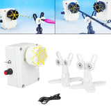 Maxbell Fishing Rod Building Winding Tool Modification Easy to Use Epoxy Drying Rack White 2 Brackets