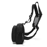 Maxbell Carry Pouch Wear Resistant with Adjustable Straps Fashion Practical Vest Bag Black