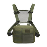Maxbell Carry Pouch Wear Resistant with Adjustable Straps Fashion Practical Vest Bag Green