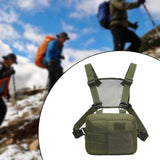 Maxbell Carry Pouch Wear Resistant with Adjustable Straps Fashion Practical Vest Bag Green