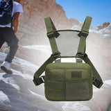 Maxbell Carry Pouch Wear Resistant with Adjustable Straps Fashion Practical Vest Bag Green