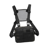 Maxbell Outdoor Sports Chest Bag Fashion Lightweight with Adjustable Straps Backpack Black