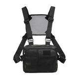 Maxbell Outdoor Sports Chest Bag Fashion Lightweight with Adjustable Straps Backpack Black