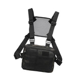 Maxbell Outdoor Sports Chest Bag Fashion Lightweight with Adjustable Straps Backpack Black