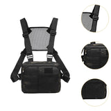 Maxbell Outdoor Sports Chest Bag Fashion Lightweight with Adjustable Straps Backpack Black