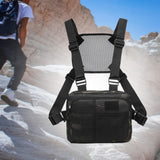 Maxbell Outdoor Sports Chest Bag Fashion Lightweight with Adjustable Straps Backpack Black