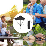 Maxbell Folding Camping Stool Sturdy Folding Tripod Stool for Beach Picnic Gardening Black