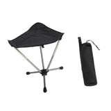 Maxbell Folding Camping Stool Sturdy Folding Tripod Stool for Beach Picnic Gardening Black