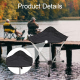 Maxbell Folding Camping Stool Sturdy Folding Tripod Stool for Beach Picnic Gardening Black