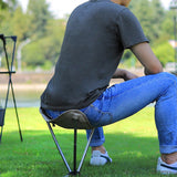 Maxbell Folding Camping Stool Sturdy Folding Tripod Stool for Beach Picnic Gardening Black