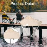 Maxbell Folding Camping Stool Sturdy Folding Tripod Stool for Beach Picnic Gardening Beige
