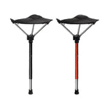 Maxbell Camping Folding Stool Chair Beach Gathering Portable Load 275lbs Collapsible Black