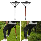 Maxbell Camping Folding Stool Chair Beach Gathering Portable Load 275lbs Collapsible Black